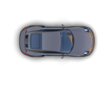 Modern araba manzarası. 3d oluşturma