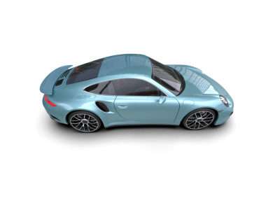 araba siyah arkaplanda izole edildi 3 boyutlu görüntüleme