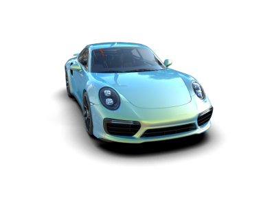 Daha az genel bir konsept arabanın 3 boyutlu çizimi