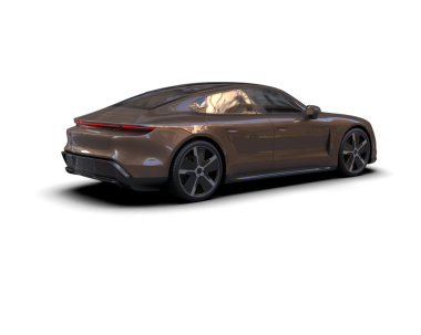 Arka planda lüks bir araba var. 3d oluşturma