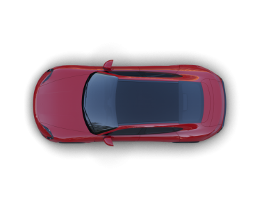 Araba siyah arka planda izole edilmiş. 3d illüstrasyon.