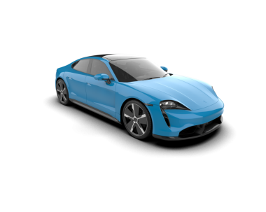 beyaz arkaplanda izole edilmiş gerçekçi 3 boyutlu araba çizimi.