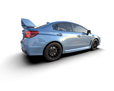 Daha az genel bir konsept arabanın 3 boyutlu çizimi