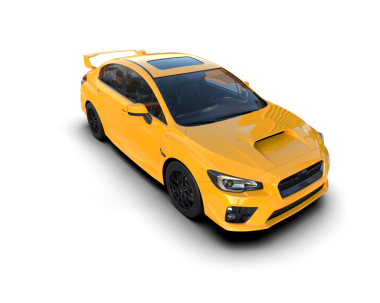 modern otomobil arka planda izole edildi