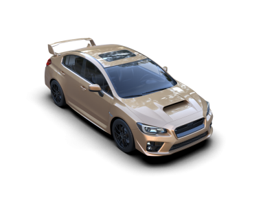 Yepyeni bir arabanın 3 boyutlu görüntüsü