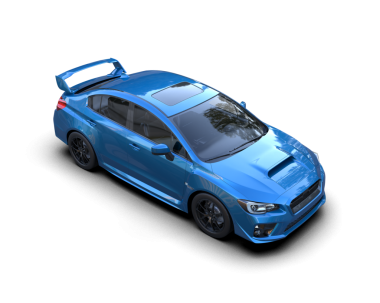 Marka bir arabanın genel olarak 3 boyutlu görüntülenmesi