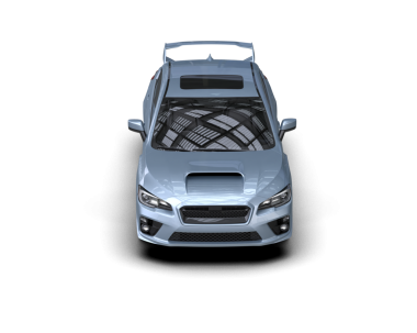 Stüdyo ortamında daha az genel bir konsept arabanın 3 boyutlu çizimi