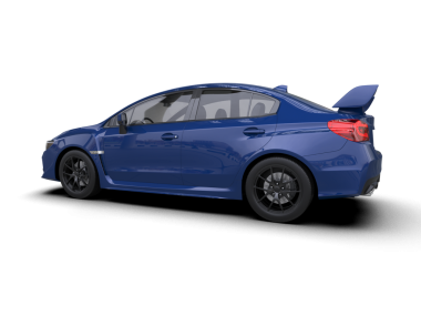 mavi modern araba geri