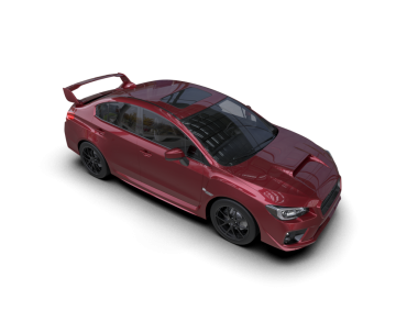 Modern araba. Arkaplanda 3 boyutlu görüntüleme.