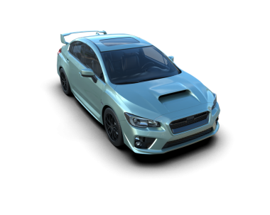 Beyaz arka planda modern lüks bir araba. 3d oluşturma