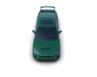 beyaz arkaplanda izole edilmiş bir araba