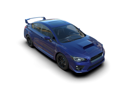 Siyah arka planda bir araba. 3d oluşturma.