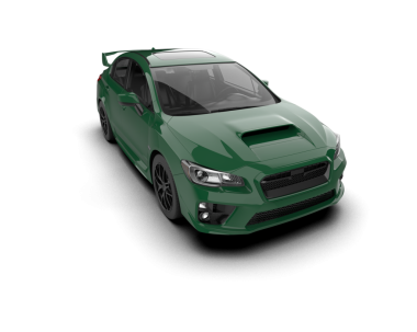 Stüdyo ortamında daha az genel bir konsept arabanın 3 boyutlu çizimi