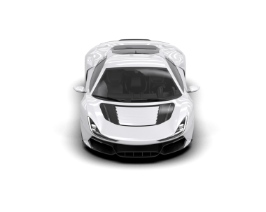 Modern araba arka planda izole edilmiş. 3d oluşturma.