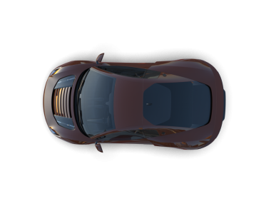 Bir arabanın 3 boyutlu resmi.