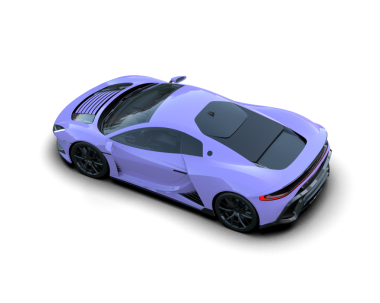 Beyaz arka planda izole edilmiş modern lüks araba. 3d illüstrasyon