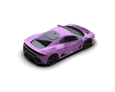 Modern araba arka planda izole edilmiş. 3d oluşturma