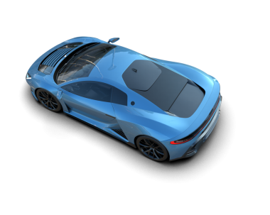 3 boyutlu bir araba. 3d illüstrasyon.