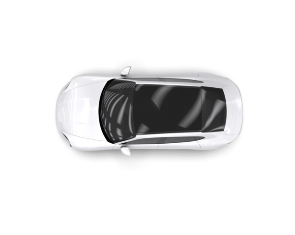 Araba beyaz zemin üzerine.