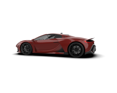 Stüdyoda daha az genel bir konsept arabanın 3 boyutlu çizimi