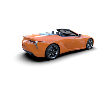 Modern araba arka planda izole edilmiş. 3d oluşturma.