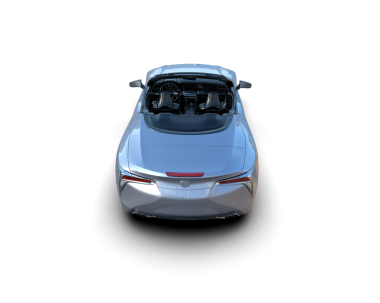 Beyaz arkaplanda 3 boyutlu elektrikli araba çizimi