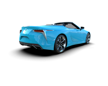 Yüksek kalitede mavi lüks bir araba.