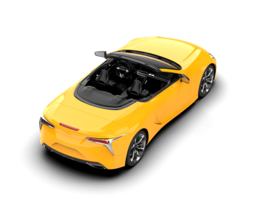 turuncu modern araba - arka plan - izole