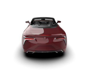 modern araba siyah arka planda izole edilmiş.