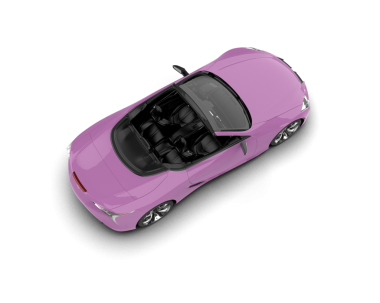 Pembe araba beyaz arka plan üzerinde izole