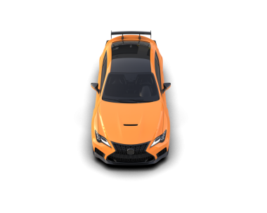 modern turuncu modern spor araba - 3 boyutlu