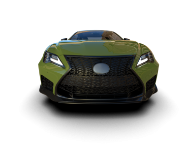 Lüks spor araba. Beyaz arka planda izole edilmiş. 3d oluşturma