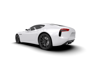 Modern beyaz süper spor araba - arka plan