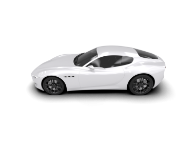 beyaz arka planda modern araba 3 boyutlu görüntüleme