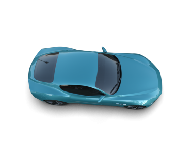 Modern araba siyah üzerine izole edilmiş. 3d oluşturma