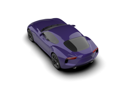 modern spor araba kırpma yolu ile beyaz arka planda izole