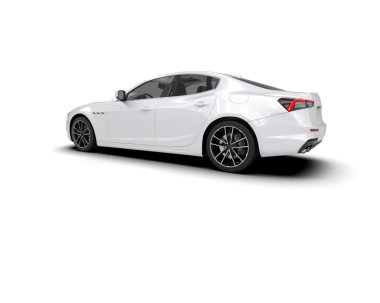 modern lüks araba ön görünümü beyaz arka planda izole