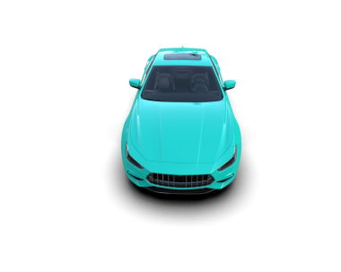 Siyah arkaplan üzerinde araba 3 d illüstrasyon