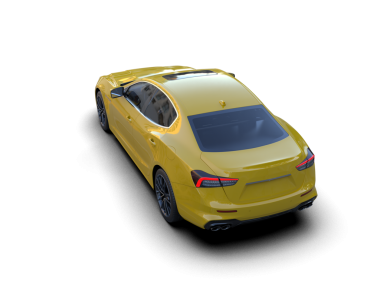 modern otomobil arka planda izole edildi