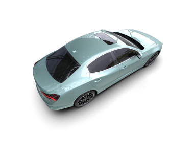 modern spor araba beyaz arka planda izole