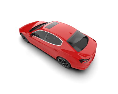 beyaz arkaplanda modern araba