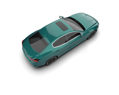 Siyah arka planda modern araba