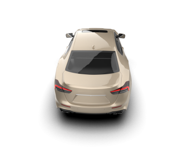 Modern lüks araba beyaz zemin üzerine