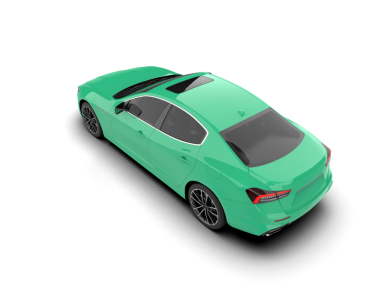 modern yeşil araba siyah arka planda