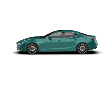 Gerçekçi bir araba. Yan görünüş. Vektör. ön görünüm