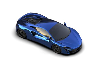 Modern araba arka planda izole edilmiş. 3D görüntüleme - illüstrasyon