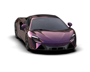 beyaz arkaplanda modern araba