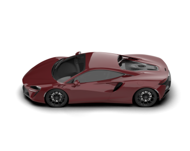 Modern araba arka planda izole edilmiş. 3d oluşturma