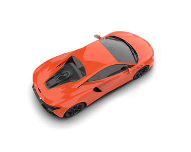 beyaz arkaplanda modern araba