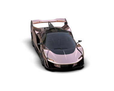 3 boyutlu markasız otomobil stüdyosu.